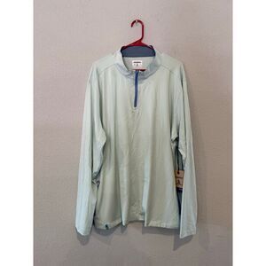 Chubbies Mens Quarter Zip Performance Pullover Long Sleeve Shirt XXL Blue‎ NWT